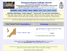 Tablet Screenshot of penzancecatholicchurch.org